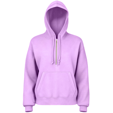 Adult Garment Dye Women's Quarter Zip Hoodie Neon Violet (GDWQZ-100)